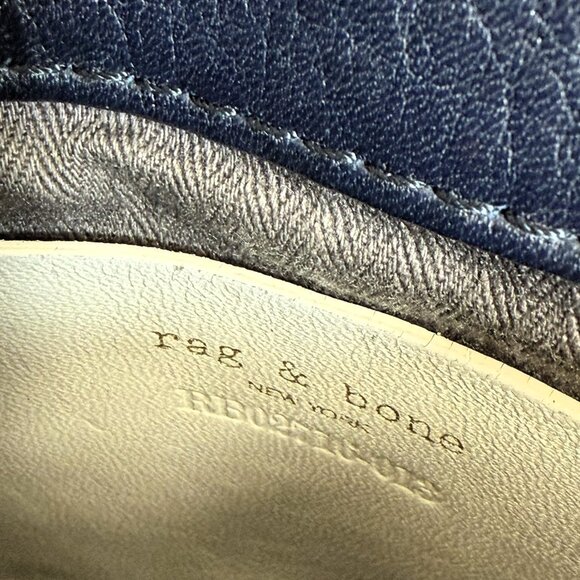 Rag & Bone mini pilot crossbody bag blue leather - Picture 13 of 14